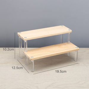 ชั้นวางเครื่องปรุง ไม้ไผ่ แบบ 2ชั้น ที่วางแก้วกาแฟ หวาย สไตล์มินิมอล ชั้นวางของตั้งโต๊ะ