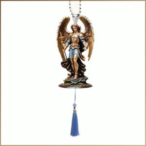 Car Pendant Mental Comfort Car Interior Decoration Angel Knight Vintage Metal Craftsmanship