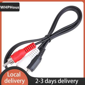 [COD] WHPHous Ship within 24 hours 3.5mm jack mini plugto 2 RCA male stereo ohono audio speaker adapter cable