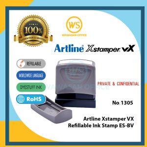 [Part 2/2] Artline Xstamper VX / Stamper / Pre Ink Stamp Chop / Office Stamp - ES-BV (13x42mm)