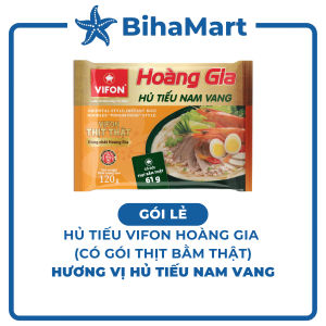 [GÓI LẺ] - VIFON - Hủ tiếu Hoàng Gia hương vị Hủ tiếu nam vang (có thịt thật) Hủ tiếu nam vang Vifon Hoàng Gia (120g/gói)