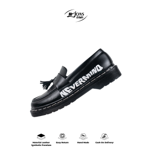 Mr.Jonsrawk Official - Sepatu Loafers Pria Wanita Sepatu Loafer Casual Model Slip On motif Nevermind