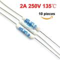 10 Chiếc Cầu Chì Nhiệt Độ Điện Trở Aupo P5-F 2A 250V 135 Độ 135C Chính Hãng Mới. 