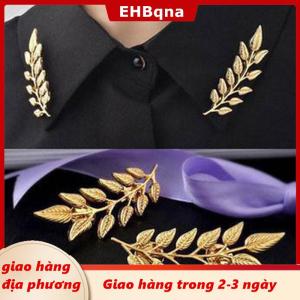 [COD] EHBqna 3PF Ship within 24 hours 1 cặp hợp thời trang phù hợp với áo sơ mi cổ áo Pin Lá Hợp Kim Trâm cài áo len cổ áo nút cho nam giới phụ kiện quần áo thời trang hàng ngày