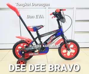 Sepeda Anak Laki Laki 12 inch BMX DEE DEE BRAVO (Dorongan) DEE DEE RINO (Tanpa Dorongan) Ban EVA