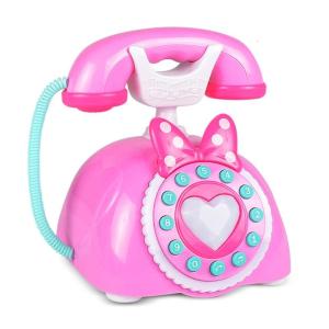 Retro Styles Electronic Telephone Toy Child Electronic Phone Plastic Texture Suitable for Toddlers Language Learning