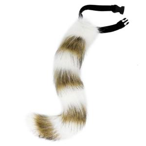 Plush Wolf Cats Foxes Therians Tail Furry Animal Tail Cosplay Halloween Christmas Party Costume Dog Cats Foxes Tail Toy