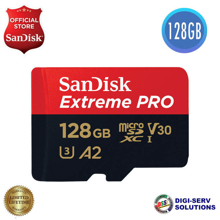 SanDisk Extreme PRO microSD UHS-I Card with Adapter ~ 128GB (SDSQXCD) |  Lazada PH