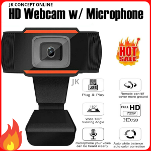 JK 30 Degree Rotatable 2.0 HD Webcam 720p USB Camera Video Recoding Web Camera eith Microphone For PC Computer