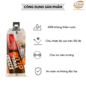 Keo hàn sắt thép kim loại keo hàn X2000 Nhật Bản ( Có tặng kèm dụng cụ)