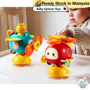 Baby Spinner Toys Baby Toys Bath Toy Car Toys Spinning Toy Sucker Toys Mainan Bayi Baby Chair Finger Toy