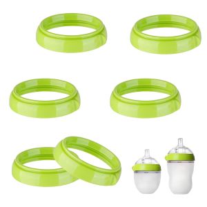 Replacement Screw Rings Collars for Comotomo Baby Feeding Bottles Pack of 6