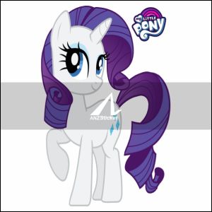 LITTLE PONY Sticker Dinding size 45 cm Vinyl white waterproof