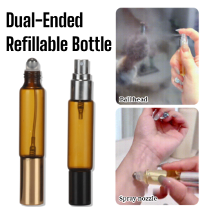 Dual-Ended Refillable Bottle Roller Ball head Bottle Empty Spray Bottle