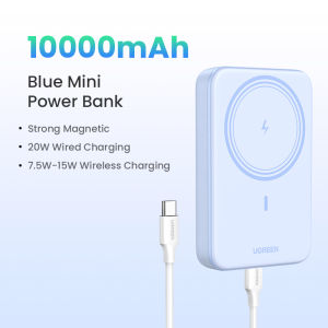 UGREEN 5000mAh/10000mAh PD 20W Powerbank USB Type C Magnetic Wireless Charging Power Bank Portable Charger Compatible for iPhone 17 16 Pro Max iPhone 17 Air Samsung S25 S24 Ultra S23 Pixel Huawei  Xiaomi Model: PB561