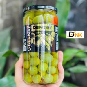Oliu Xanh Nguyên Hạt Tỏi Đen và Ớt Bernal Chupadedos 658g: Sự Kết Hợp Hoàn Hảo Cho Bữa Ăn Ngon