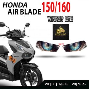 HONDA AIRBLADE 150/160 WINKER EYE STICKER/ TRANSPARENT/TRANSLUCENT VINYL LAMINATED MATERIAL/MACHINE CUT