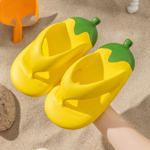 Free Shipping Thick-Soled Flip-Flop-Style Sandals For Indoor And Outdoor Wear Suitable For Parents And Children Perfect For Summer And With A Stylish High-End Look
