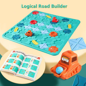 Logical Road Builder Maze Puzzle Car Maze Children Toys Puzzles Enhance logical thinking ability logical reasoning ability Educational Toys [SG]