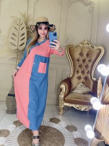 Daster Rayon Busui Jumbo Kombinasi Lolipop