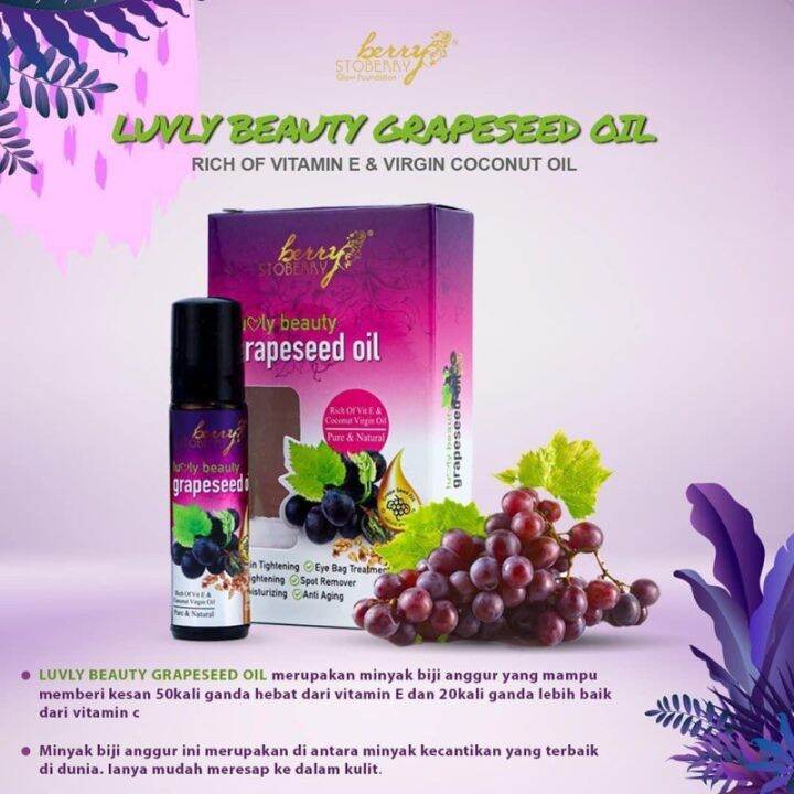 Luvly Beauty Grapeseed Oil By Berry Stoberry Lazada