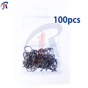 R.joy - Kail Pancing Box 100 Pcs Bertaring Baja Karbon Tinggi Model Ise Ebi