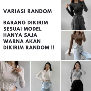 Sasya.clo - Chelsea Jaket Crop Bahan Knit / Jaket Wanita Korean Style / Jaket Wanita Terbaru 2026 / Jaket Wanita Dewasa Kekinian / Atasan Wanita Dewasa