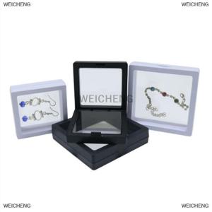 [COD] WEICHENG White Transparent Suspension Display Cases Jewelry Box Necklace Storage Holder