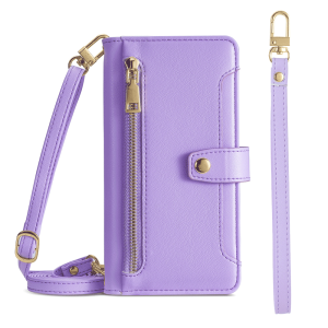 [ChuYH.] Flip Casing OPPO Reno 11F 11 Pro 5G PU Leather Case Zipper Multi-function Wallet Book Cover Card Holders with 2 Straps