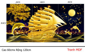 Bộ 3 Tranh Treo Tường Tráng Gương Pha Lê Cao Cấp HƯƠU TÀI LỘC Trang Trí Phòng Khách Sang Trọng Hiện Đại PVP-DC379-DC389