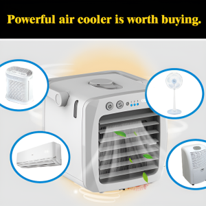 Mini Portable Air Cooler Fan  USB Charging Home Office Desktop Cooling Fan移动式冰冷扇