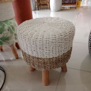 [ Diameter 30cm ] Sofa Kursi Minimalis anyaman stool Couch bulat seagrass Stool Bulat Seagras Sofa Kuris Termurah