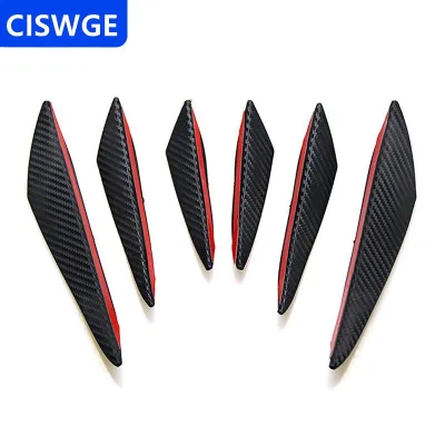 [COD] CISWGE AUTOPARTS 6 chiếc cánh cổng điều chỉnh ô tô Bộ khuếch tán môi cản trước thông dụng trang trí xe hơi CÁNH LƯỚT gió cơ thể