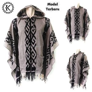 Hoodie Batwing Tenun Resleting / Hoodie Tenun Etnik - Kain Etnik
