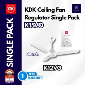 [SINGLE PACK] KDK CEILING FAN REGULATOR K15VO/K15VO-PBR/K15WO/K15WO-SL/K12VO/K12VO-PBR/K12WO/K15WO-S