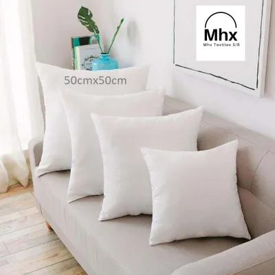 Mhx Fibre filled Square Pillow Cushion for Air B&B / Bantal Kusyen Empat Segi