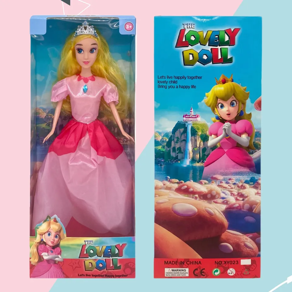 ToyStory New Mario Peach Princess Doll Enamel Toy Music Doll