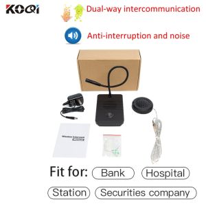 Dual way window intercom system Window Speaker Intercom Mic and Speaker for Office Store Restaurant Business Bank Counter Station Store Shop