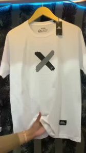 Quik P112 White Mens T-shirt Free Stickers Cool Mens Surfing Distro T-shirt .C