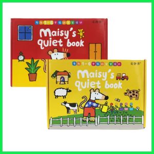 【SG STOCK】Maisys Quiet book Children DIY early education Toy Velcro sticker books Box Set CN&EN
