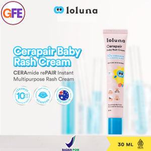 Loluna Cerapair Baby Rash Cream 30ml Krim Bayi Anak Anti Ruam Iritasi Ringan Gatal Gigitan Serangga
