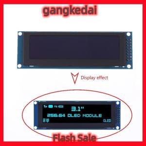 Gangke โมดูลแสดงผล OLED ขนาด3.12นิ้ว SSD1322 256x64สำหรับส่วนเชื่อมต่อ STM32 SPI I2C กับหัวเสียบสำหรับ Arduino