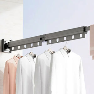 vivigo [Ready to use] Suction Cup Wall Mount Folding Clothes Drying Rack