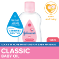 Johnson'S Baby Oil 125ml- Newborn, Baby Essentials, Baby Care, Baby Massage Oil, Baby Oil for Newborn. 