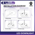 [Sirim] LED Downlight 4/6/8Inch 12W 20W 24W Round/Square Ultra Slim LED Recessed Light Lampu Downlight Lampu Siling. 