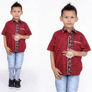 Kemeja Batik Anak Laki laki Lengan Pendek Motif Mega Awan Baju Batik Anak Cowok Usia 2-10 Tahun Couple Kemeja Batik Ayah Dan Anak Laki laki Lengan Panjang Terlaris