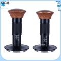 SIXUL SUS304 Dụng cụ nén cà phê cho máy pha cà phê Espresso có dấu hiệu Tự động phát hành Dụng cụ nén cà phê lò xo Chuyên nghiệp Tay cầm bằng gỗ óc chó Búa đập bột cà phê Pha cà phê. 