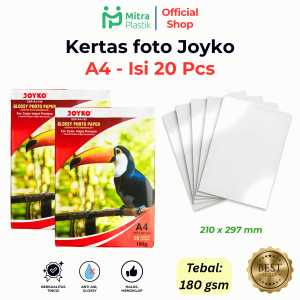 Kertas Foto Joyko A4 180 gsm Glossy Photo Paper (20 pcs)