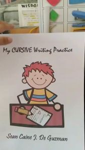 Cursive Writing Practice Name ABCs and Sentences Workbook