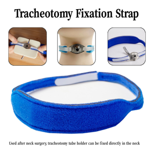 Medical Tracheostomy Fixation Strap Adjustable Home Tracheostomy Sleeve Neck Support Strap Comfortable Breathable